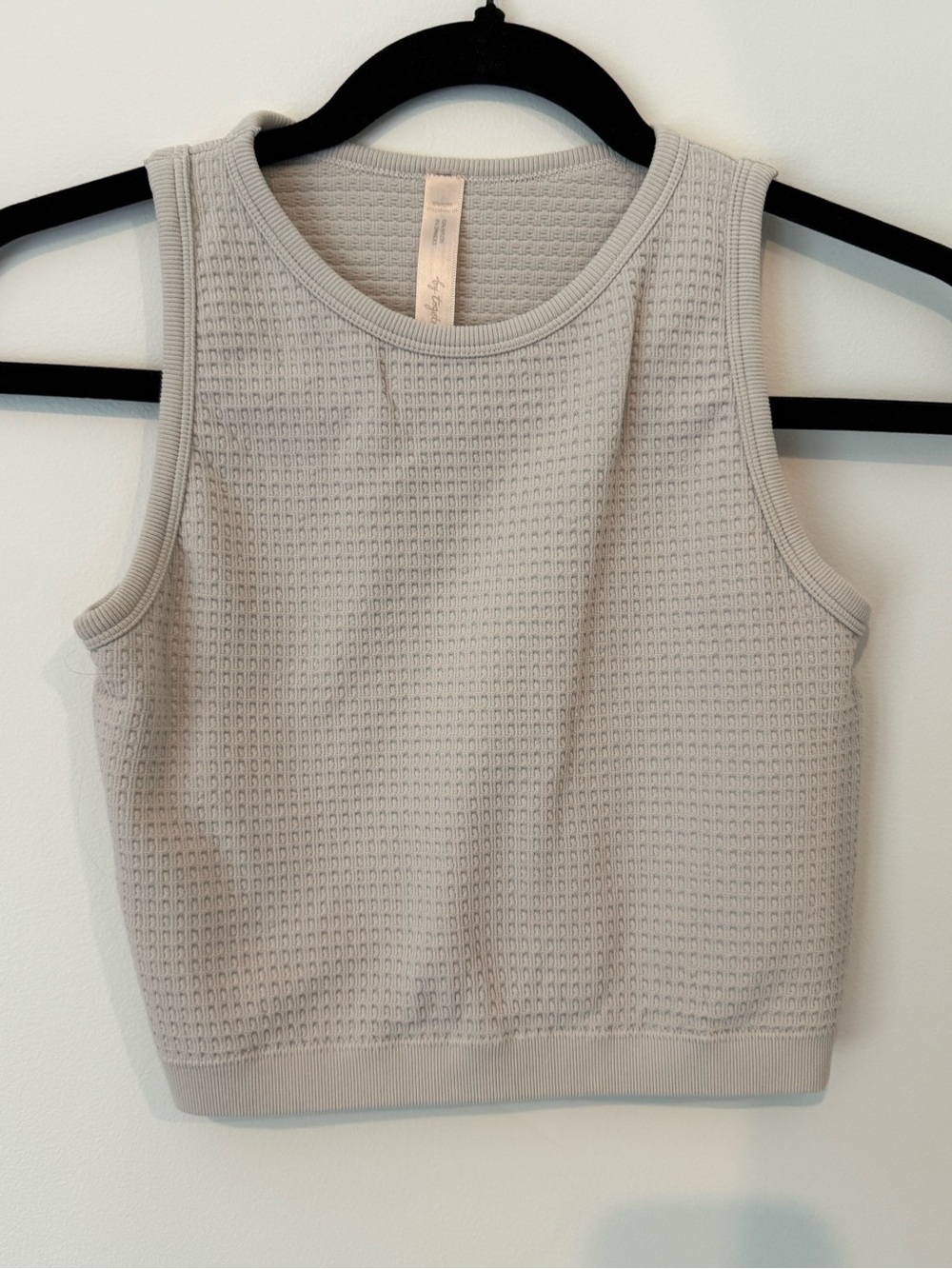 By Together Light Gray Waffle Knit Tank